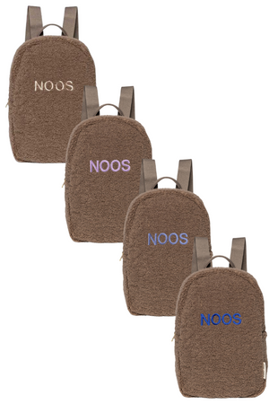 Dětský batoh STUDIO NOOS Brown Mini-Chunky Backpack - Se jménem