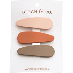 Sponky do vlasů GRECH & CO. Stone, Shell, Rust