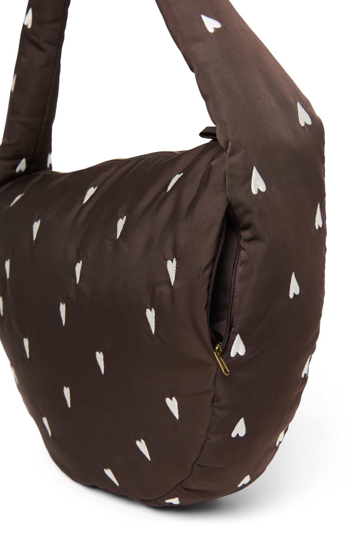 Crossbody taška STUDIO NOOS Brown Hearts Puffy | Stylové doplňky pro děti a ženy | Lavly.cz