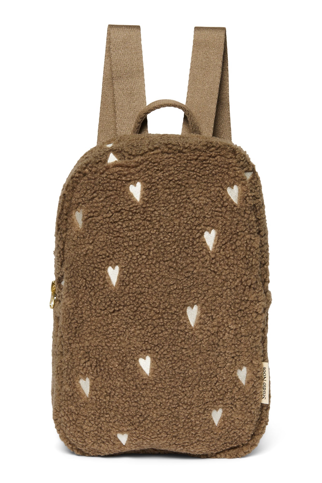 Dětský batoh STUDIO NOOS Brown Teddy Hearts - Se jménem | Lavly.cz