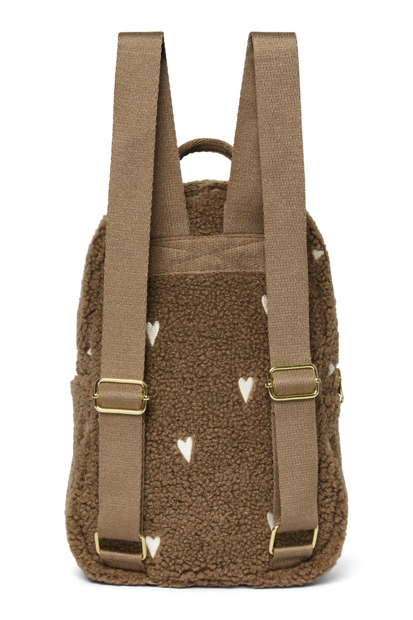 Dětský batoh STUDIO NOOS Brown Teddy Hearts - Se jménem | Lavly.cz