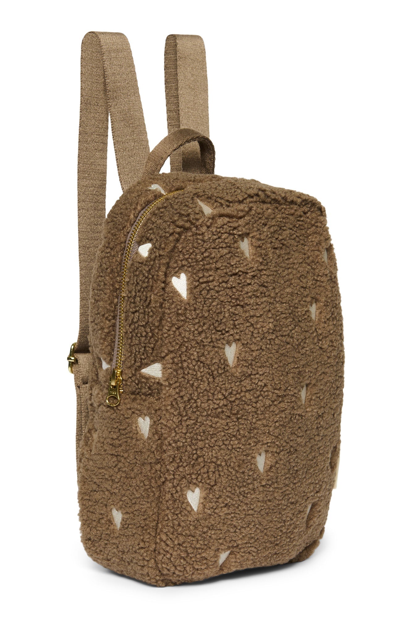 Dětský batoh STUDIO NOOS Brown Teddy Hearts - Se jménem | Lavly.cz
