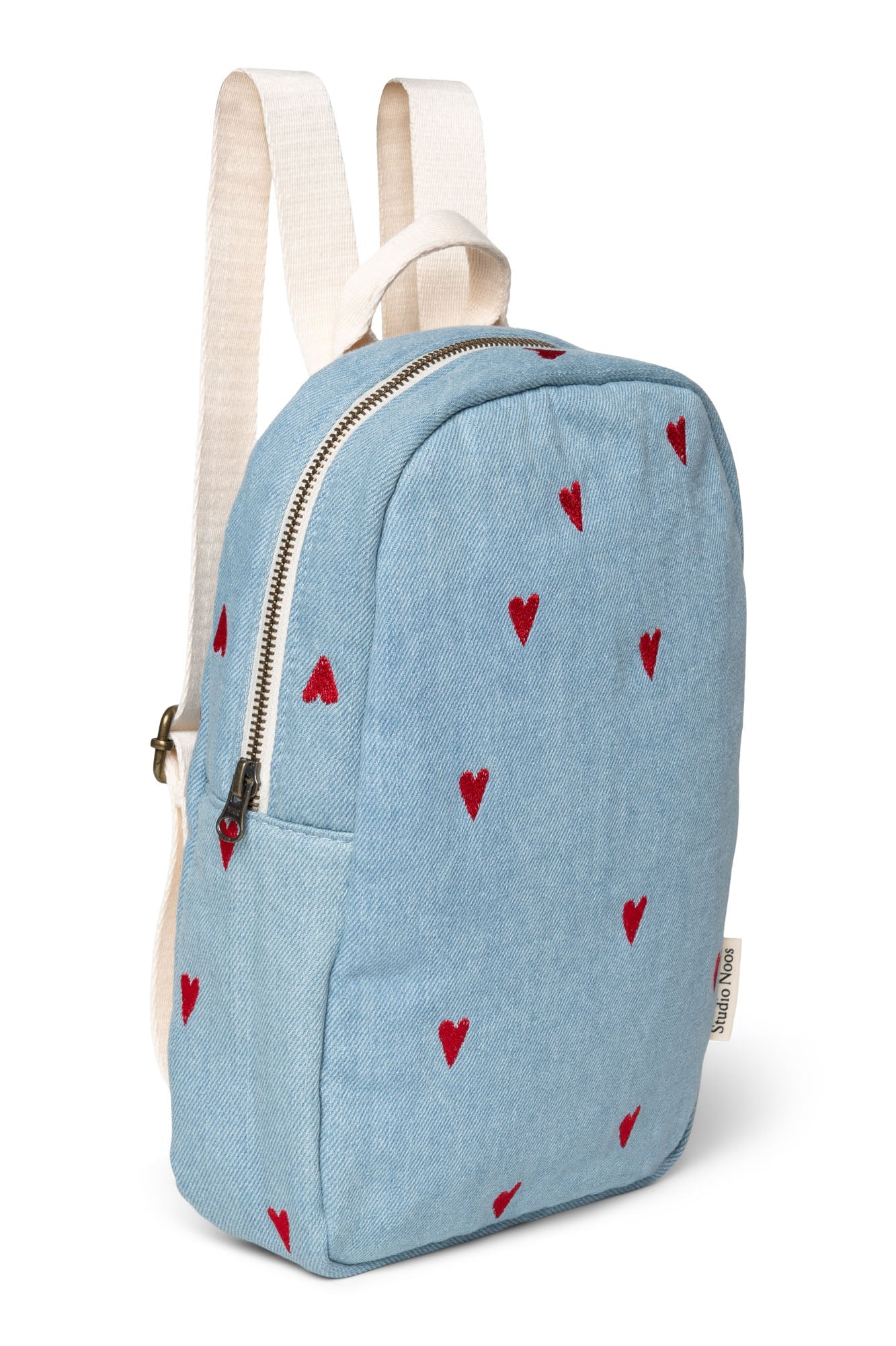 Dětský batoh STUDIO NOOS Denim Hearts - Se jménem | Lavly.cz