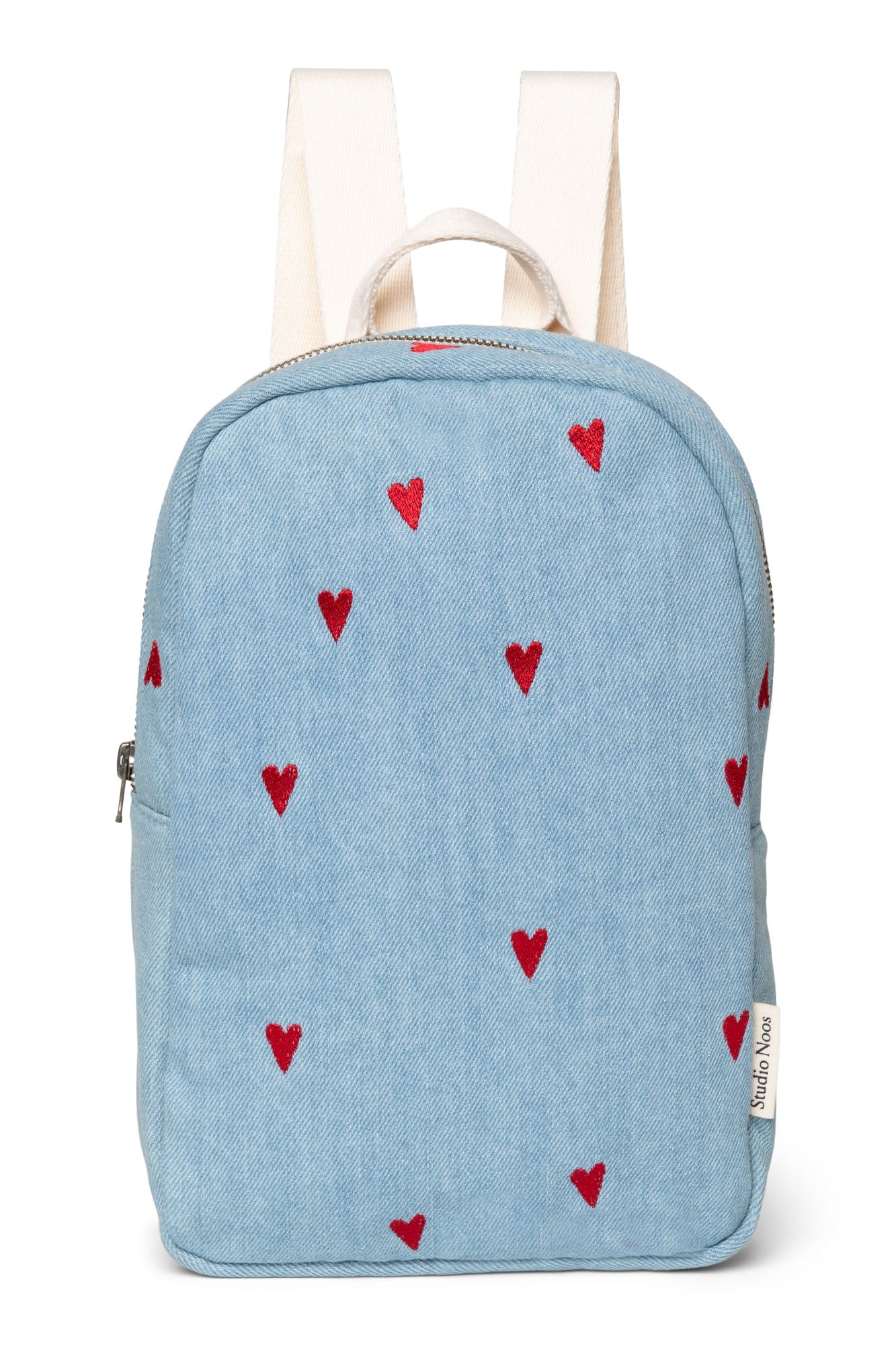 Dětský batoh STUDIO NOOS Denim Hearts - Se jménem | Lavly.cz
