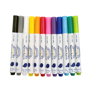 Sada 12 smývatelných barevných fixů Wishy Washy Markers Mini