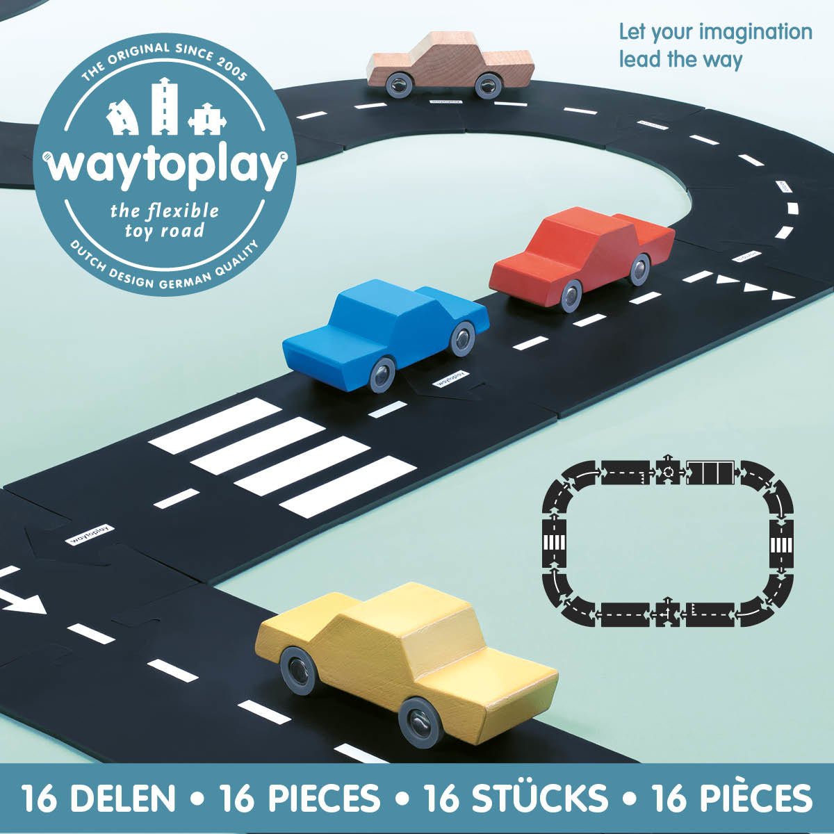 Gumová silnice WAY TO PLAY Expressway 16 dílů | Stylové doplňky pro děti a ženy | Lavly.cz