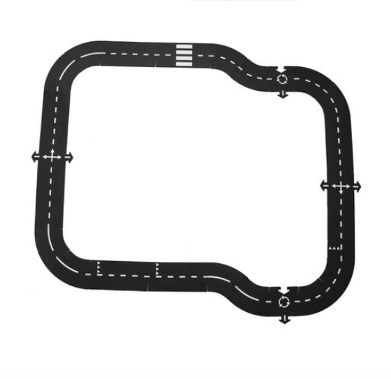 Gumová silnice WAY TO PLAY Highway Car Edition + autíčko | Stylové doplňky pro děti a ženy | Lavly.cz