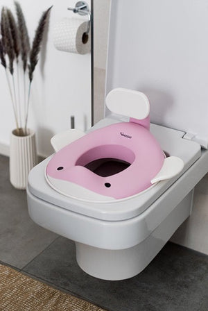 Dětské sedátko na toaletu KINDSGUT Velryba Růžová