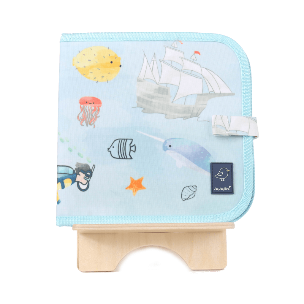 Kreslicí knížka s křídami JAQ JAQ BIRD Moře | Stylové doplňky pro děti a ženy | Lavly.cz