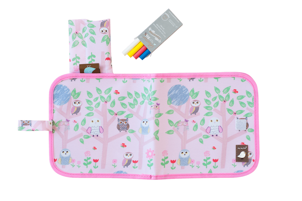 Kreslicí knížka s křídami JAQ JAQ BIRD Sovičky | Stylové doplňky pro děti a ženy | Lavly.cz