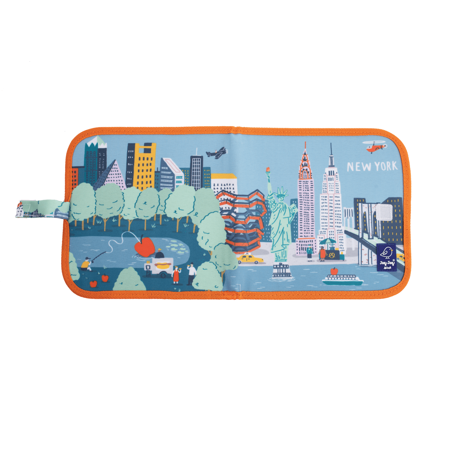 Kreslicí knížka s křídami/Omalovánka JAQ JAQ BIRD METROPOLE New York | Stylové doplňky pro děti a ženy | Lavly.cz