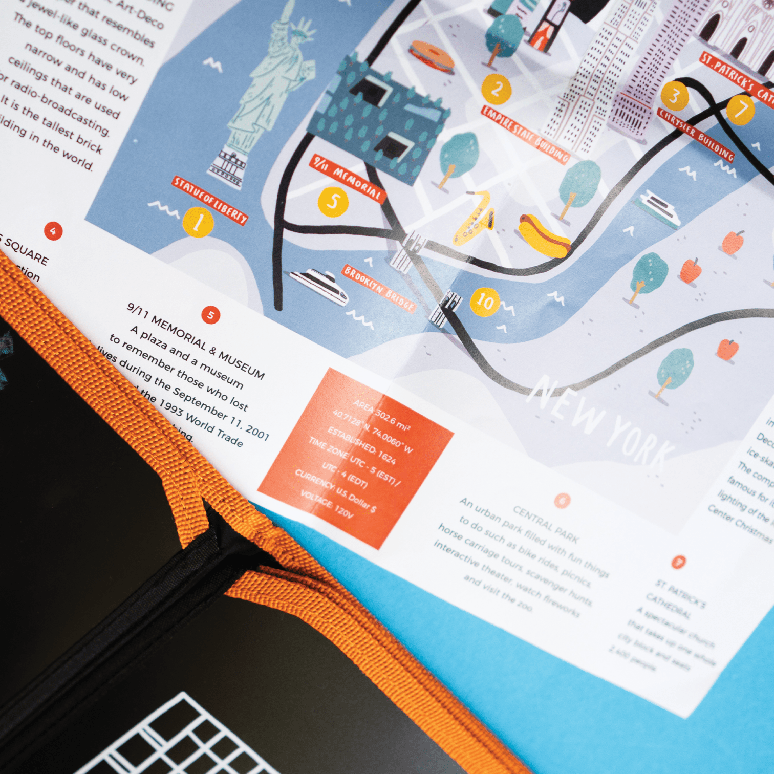 Kreslicí knížka s křídami/Omalovánka JAQ JAQ BIRD METROPOLE New York | Stylové doplňky pro děti a ženy | Lavly.cz