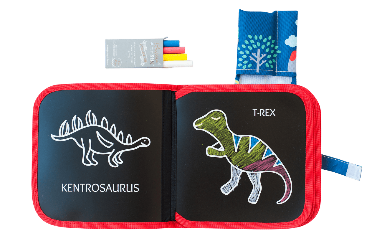 Omalovánka s křídami JAQ JAQ BIRD Dinosauři | Stylové doplňky pro děti a ženy | Lavly.cz