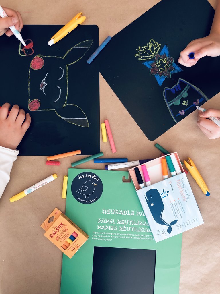 Sada 10 listů na kreslení křídou JAQ JAQ BIRD | Stylové doplňky pro děti a ženy | Lavly.cz