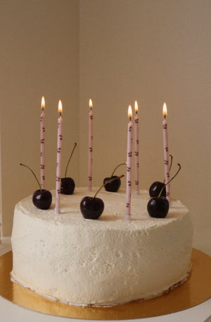 Svíčky na dort KONGES SLOJD Cherry
