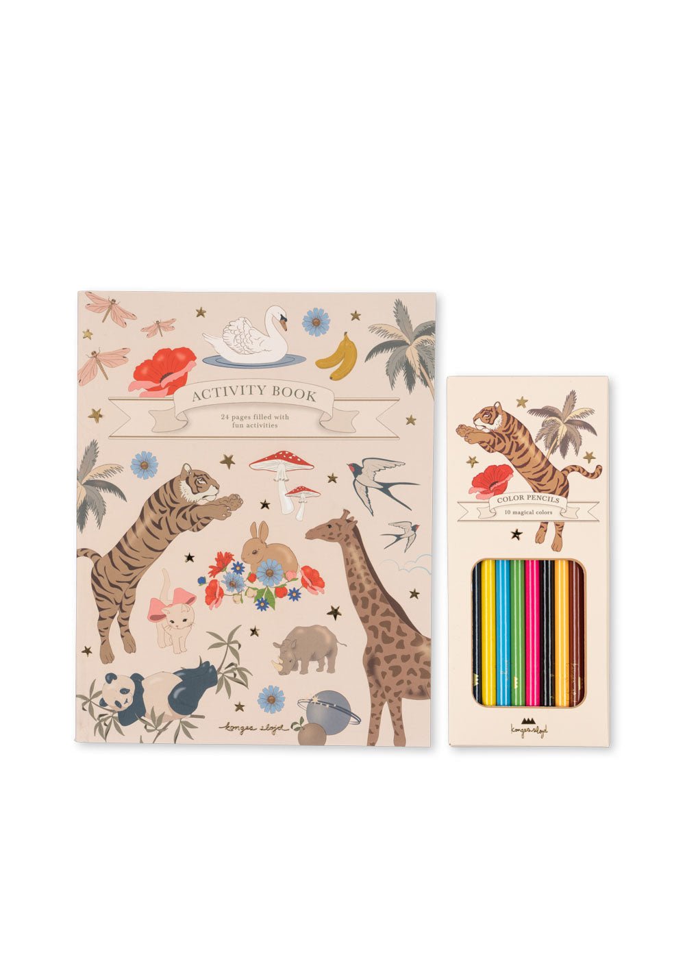 Activity Book s pastelkami KONGES SLOJD | Stylové doplňky pro děti a ženy | Lavly.cz