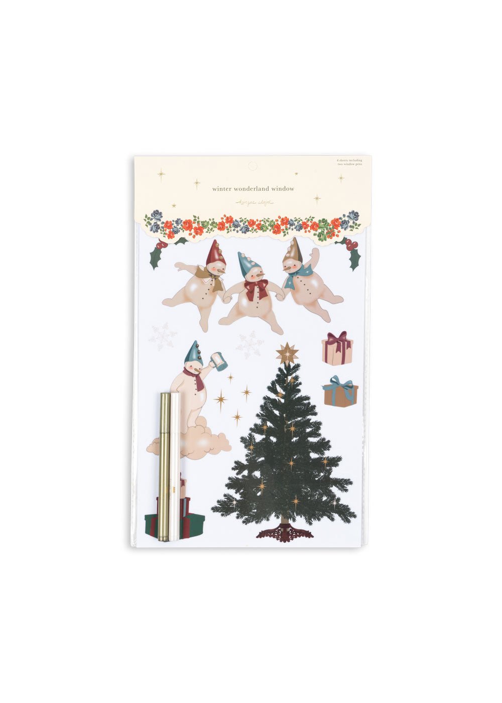 Adventní dekorace do oken KONGES SLOJD Let It Snow | Stylové doplňky pro děti a ženy | Lavly.cz