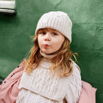 Čepice s copánkovým vzorem LIEWOOD Ezra Beanie Sandy | Stylové doplňky pro děti a ženy | Lavly.cz
