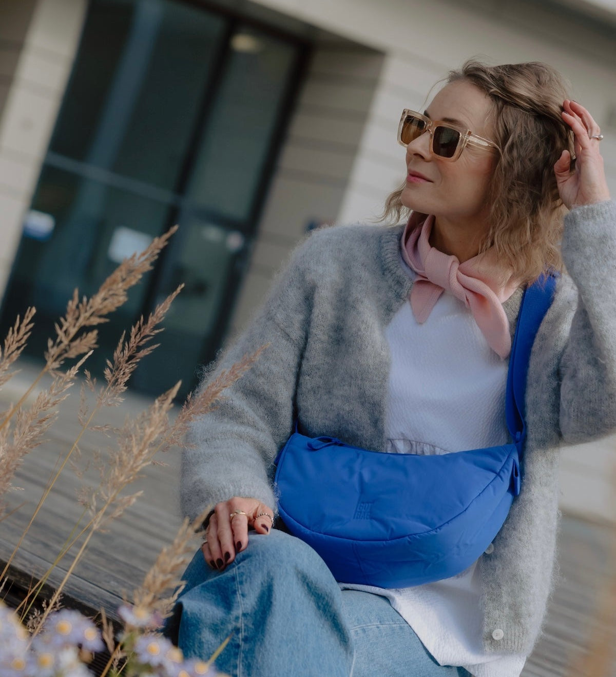 Crossbody ledvinka GOT BAG Cloud Moon Small Cobalt | Lavly.cz