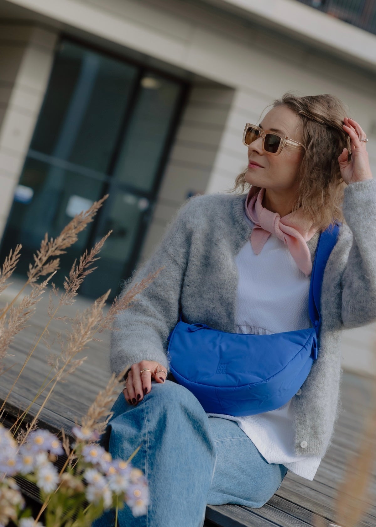Crossbody ledvinka GOT BAG Cloud Moon Small Cobalt | Lavly.cz