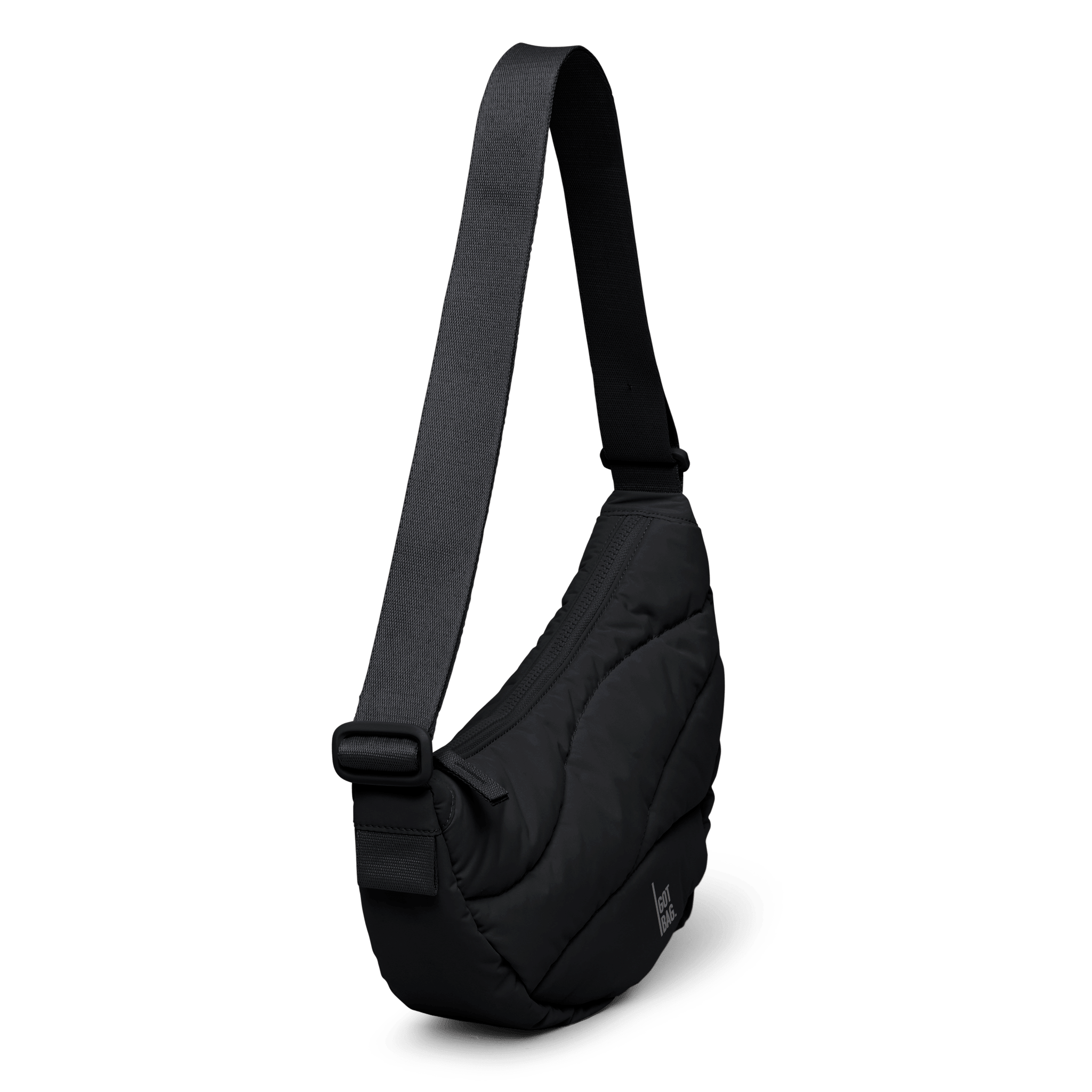 Crossbody ledvinka GOT BAG Wavy Puffer Black | Lavly.cz