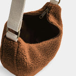 Crossbody ledvinka HINDBAG Andrea Teddy Brown | Lavly.cz