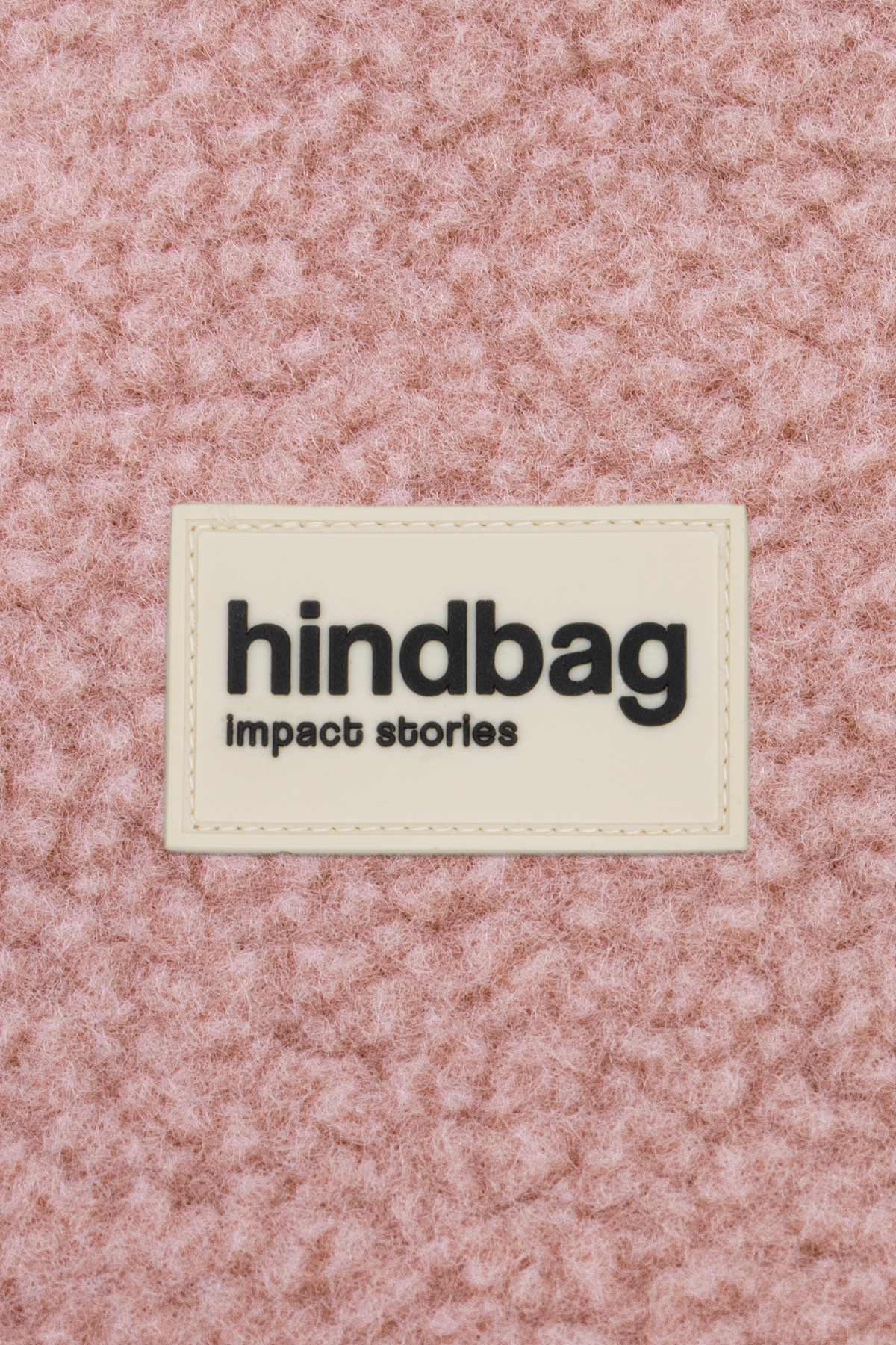 Crossbody ledvinka HINDBAG Andrea Teddy Powder Pink | Lavly.cz