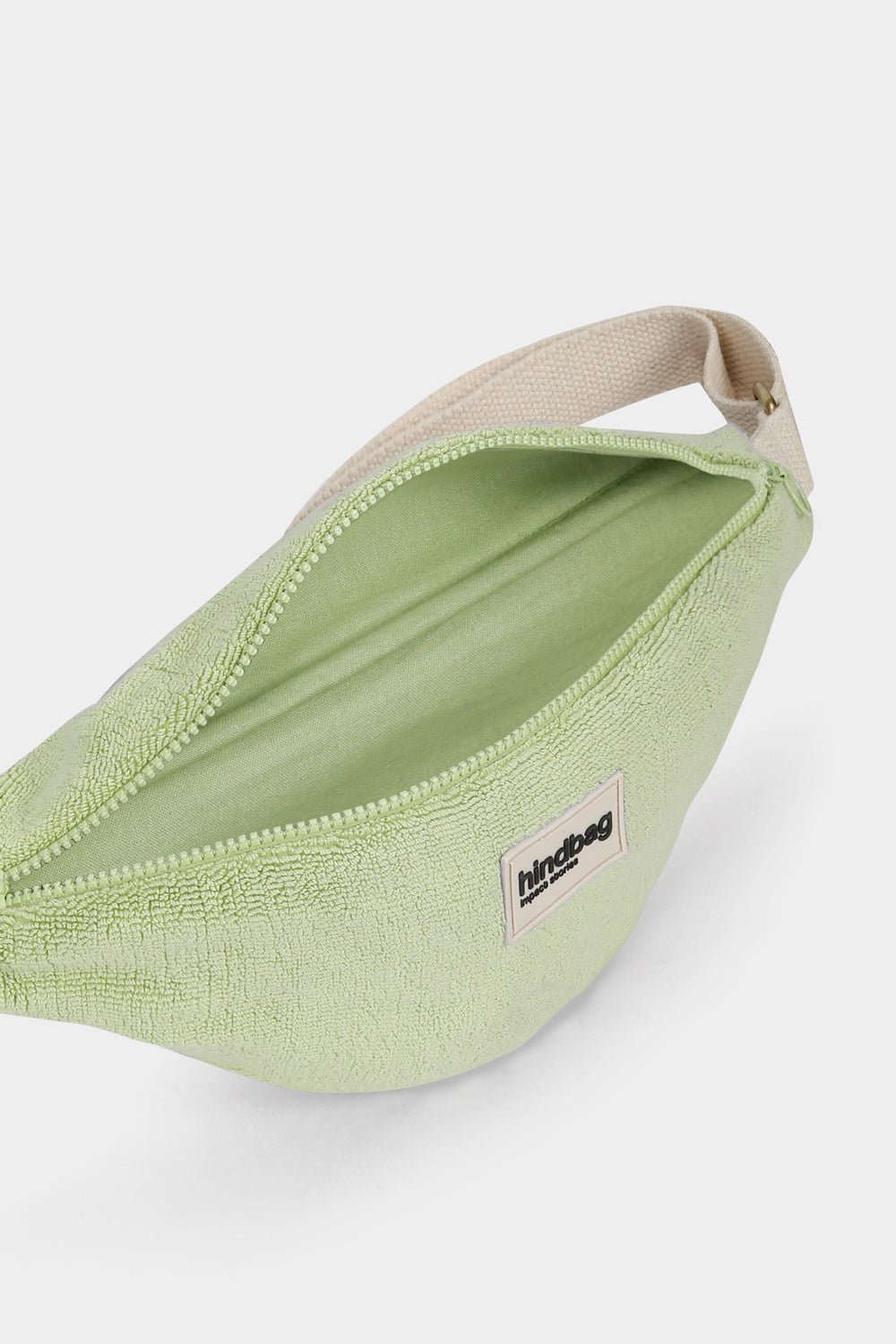 Crossbody ledvinka HINDBAG Olivia Almond Green Terry | Stylové doplňky pro děti a ženy | Lavly.cz