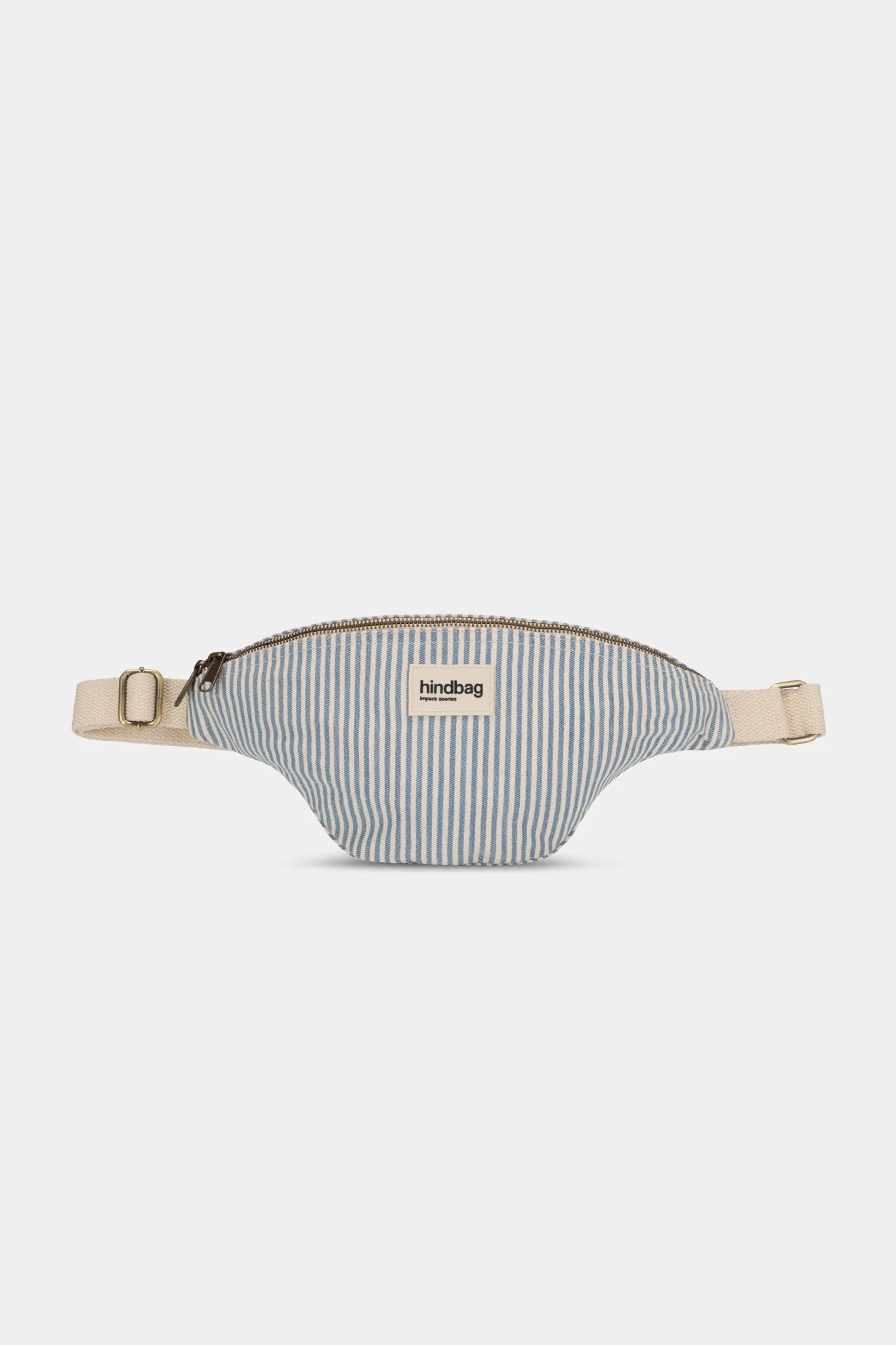 Crossbody ledvinka HINDBAG Olivia Blue Stripes | Lavly.cz