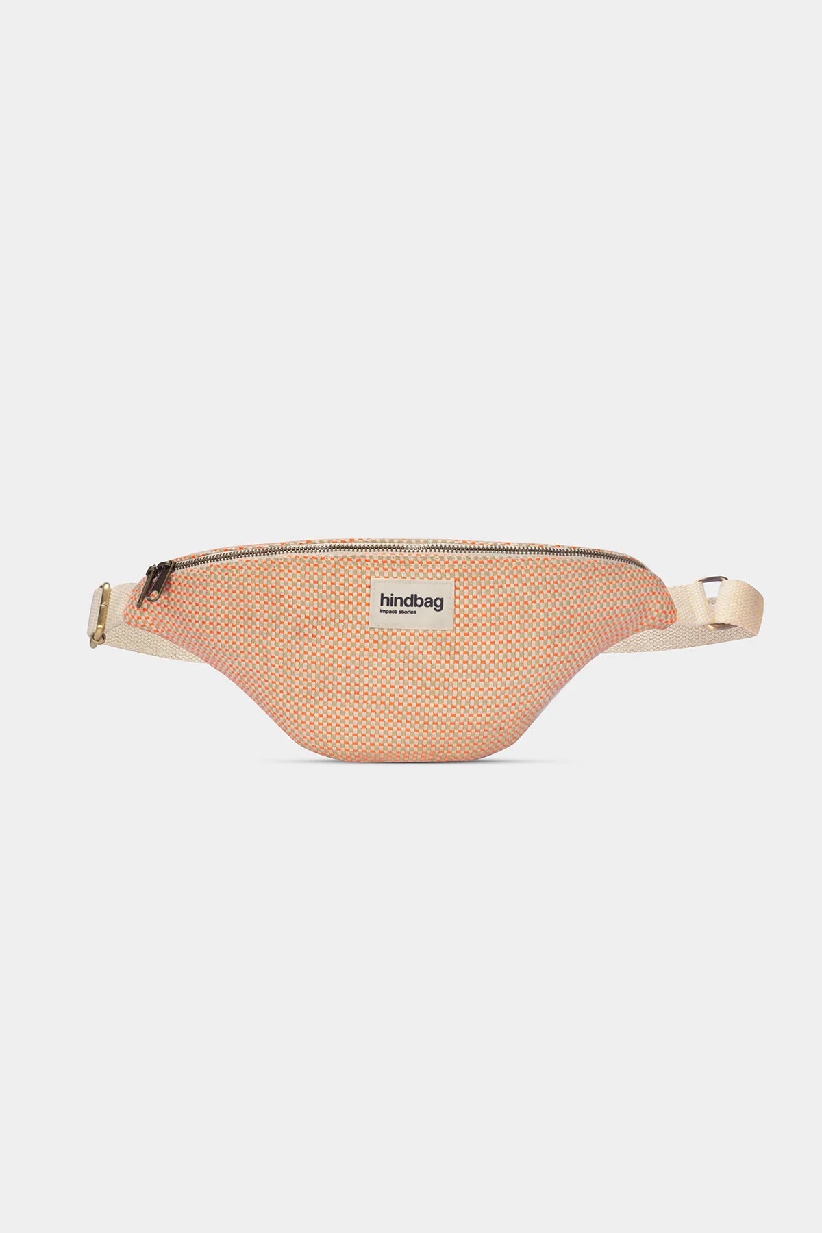 Crossbody ledvinka HINDBAG Olivia Coral Woven | Lavly.cz