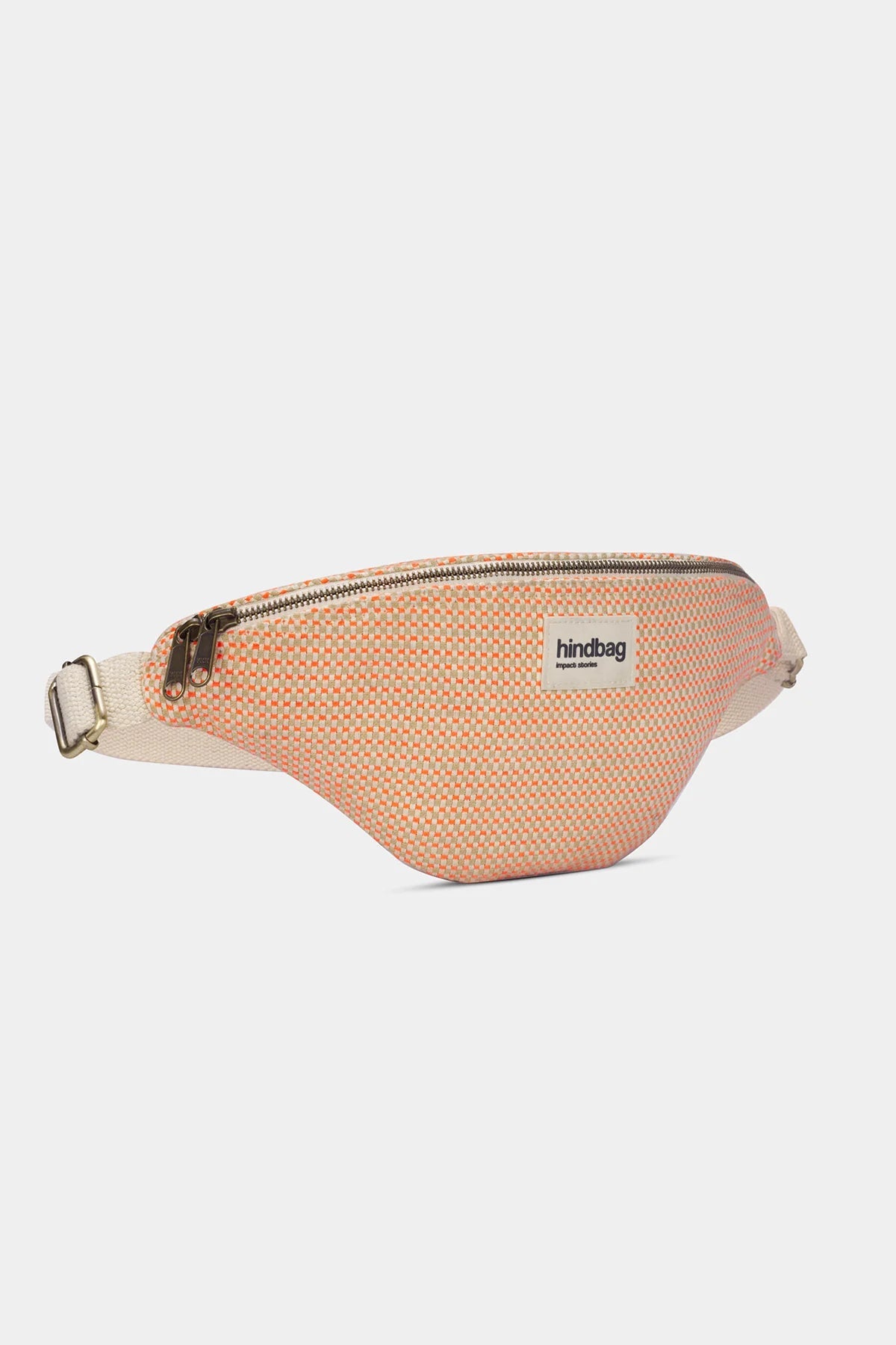 Crossbody ledvinka HINDBAG Olivia Coral Woven | Lavly.cz
