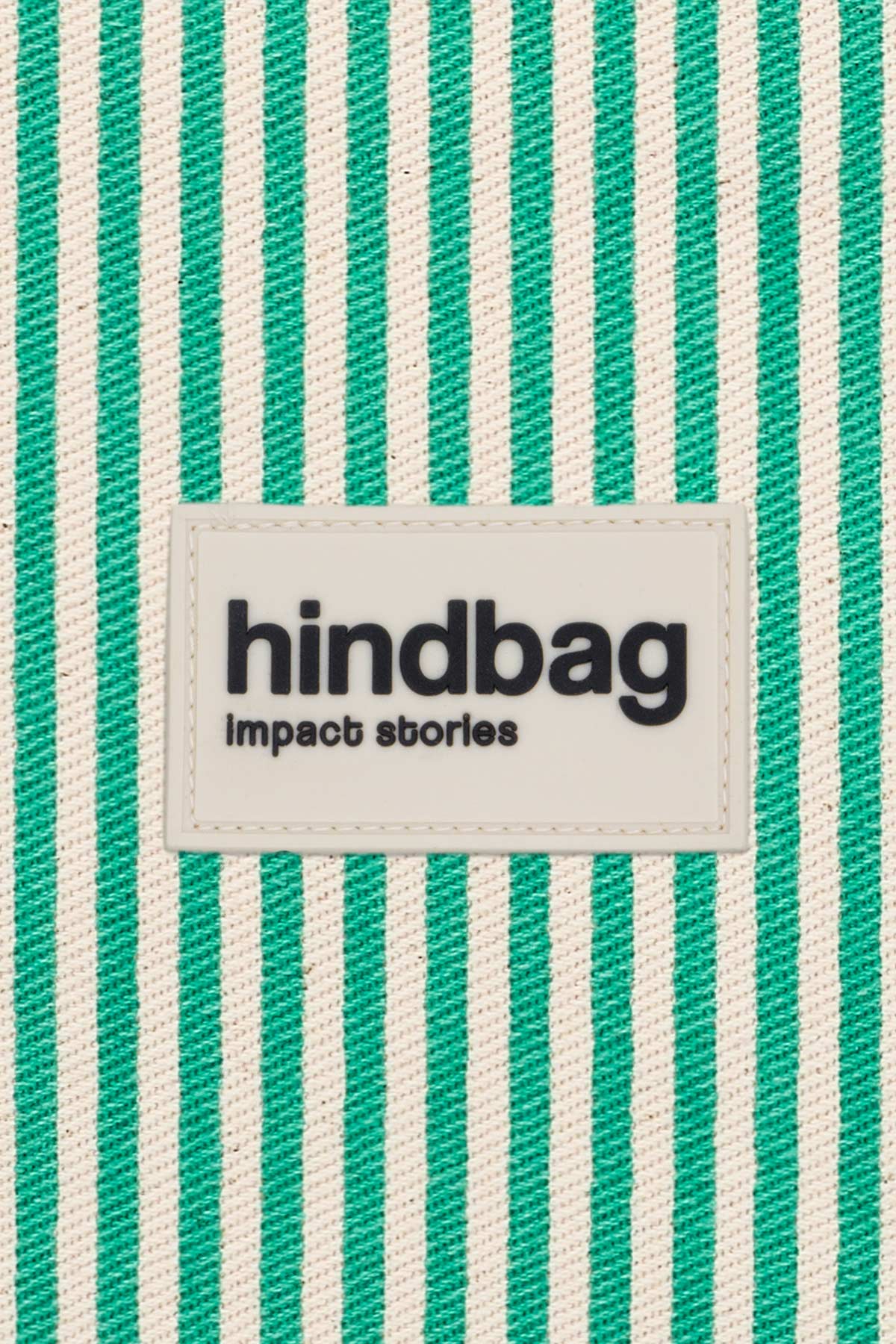 Crossbody ledvinka HINDBAG Olivia Green Stripes | Lavly.cz