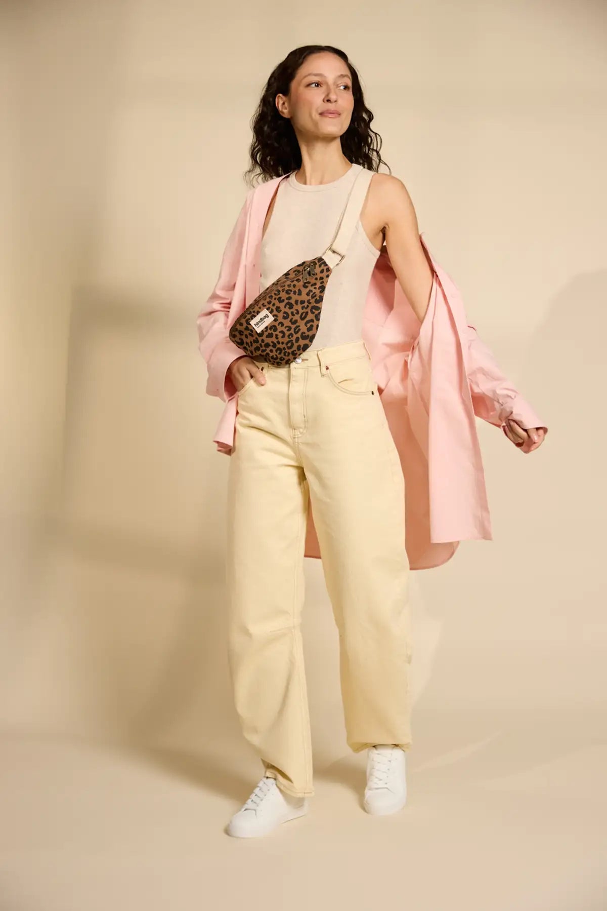 Crossbody ledvinka HINDBAG Olivia Leopard Cinnamon | Lavly.cz