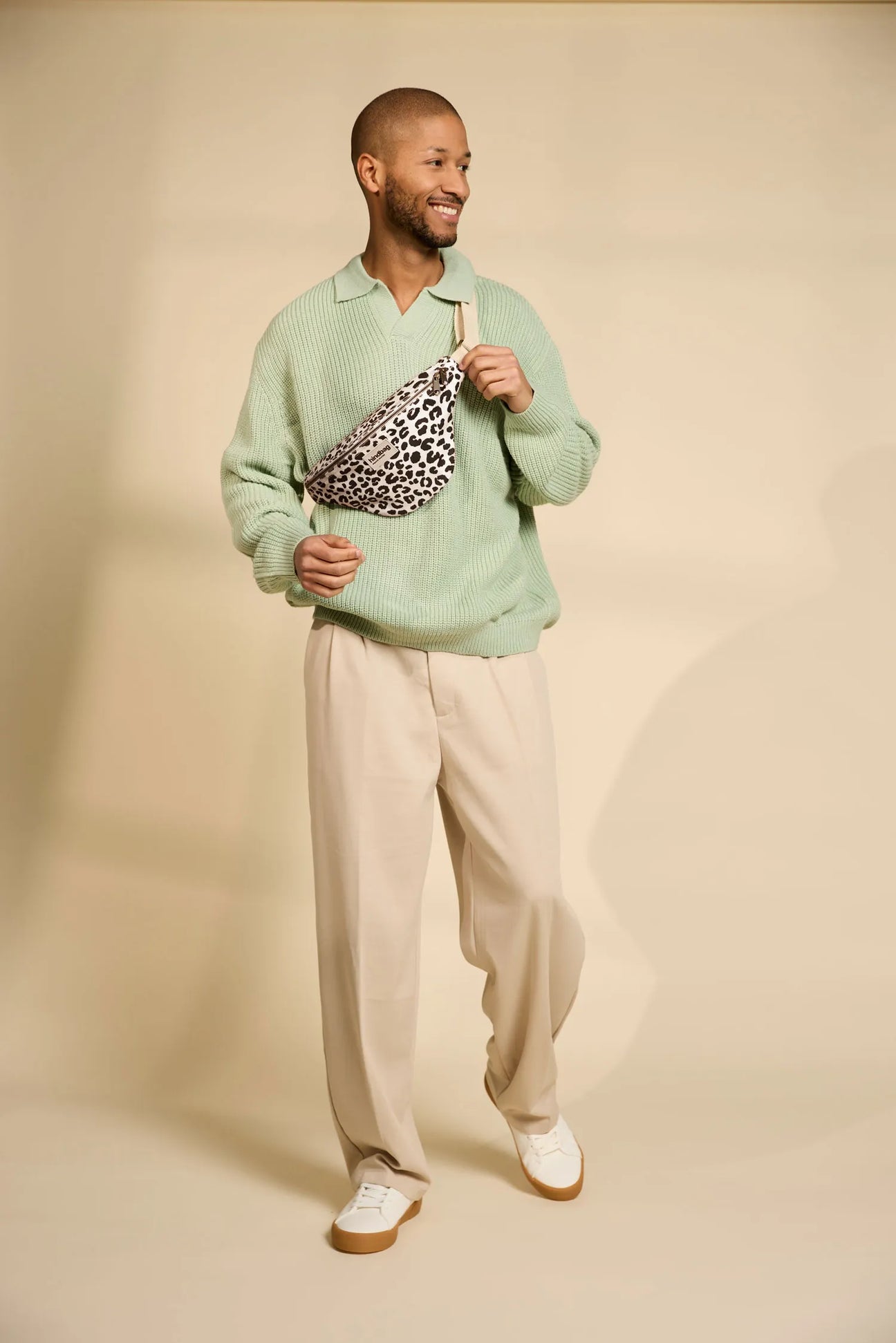Crossbody ledvinka HINDBAG Olivia Leopard Off - white | Stylové doplňky pro děti a ženy | Lavly.cz