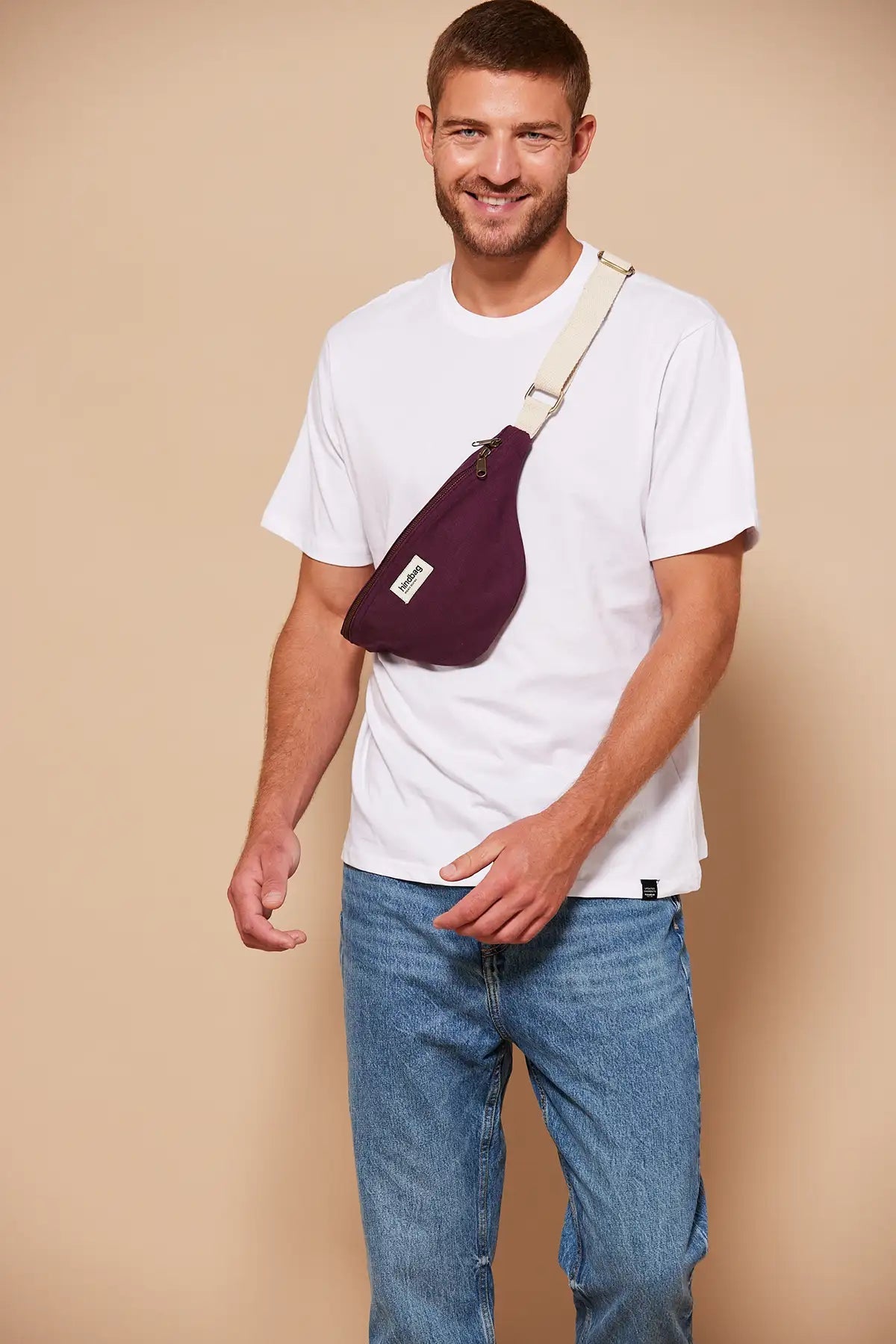 Crossbody ledvinka HINDBAG Olivia Plum | Lavly.cz