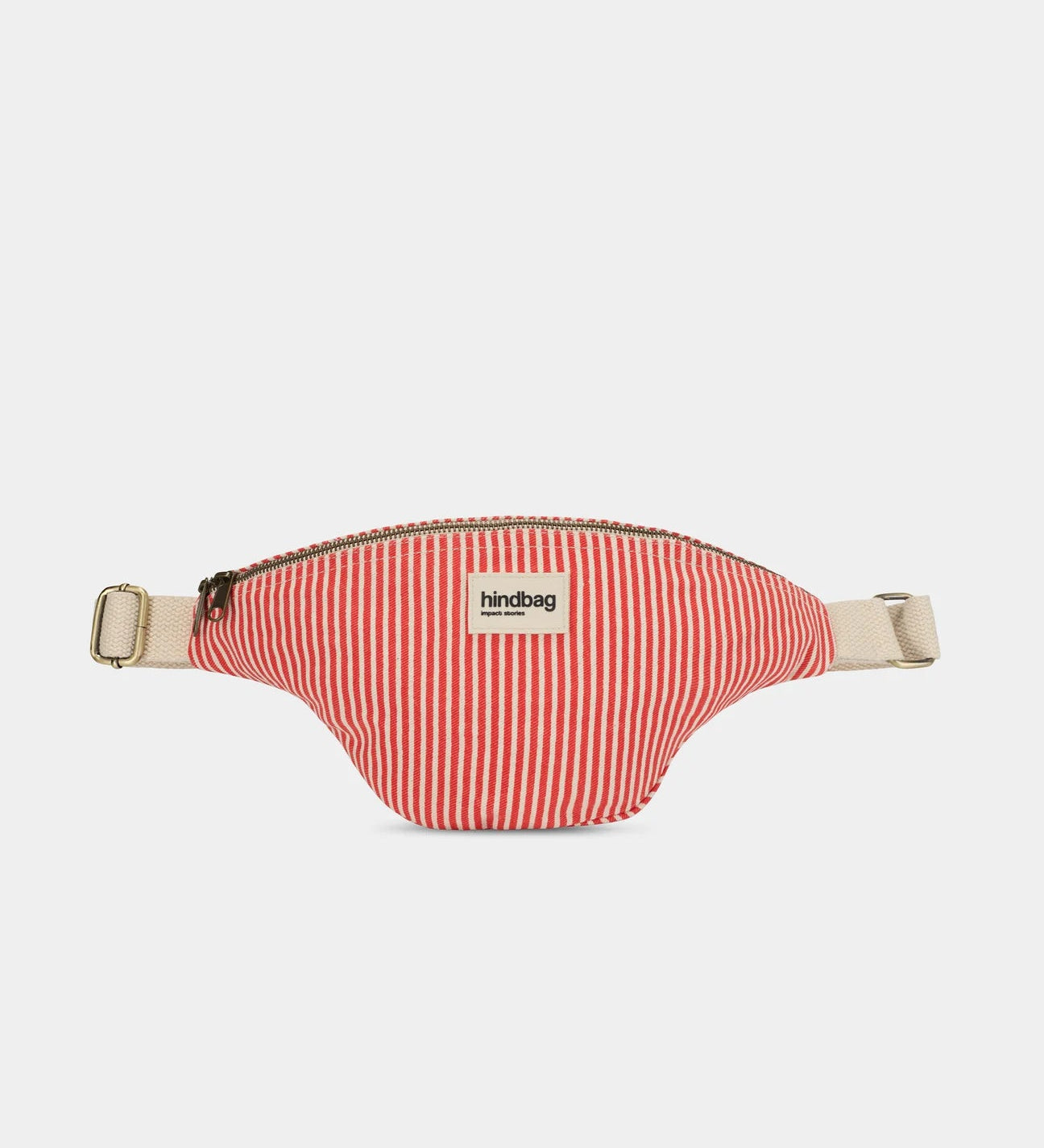 Crossbody ledvinka HINDBAG Olivia Red Stripes | Lavly.cz