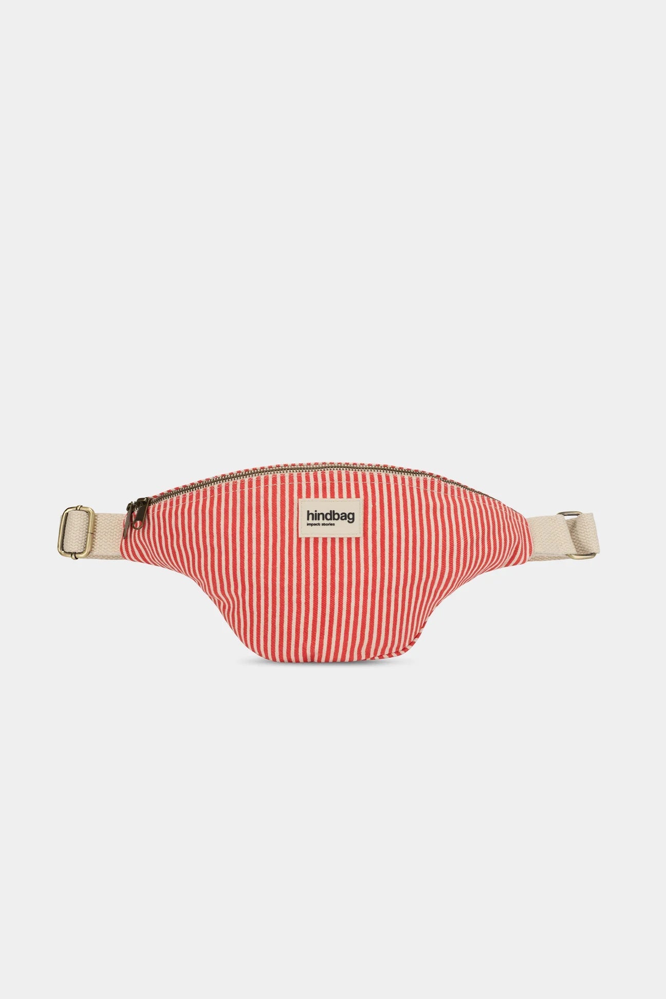 Crossbody ledvinka HINDBAG Olivia Red Stripes | Lavly.cz