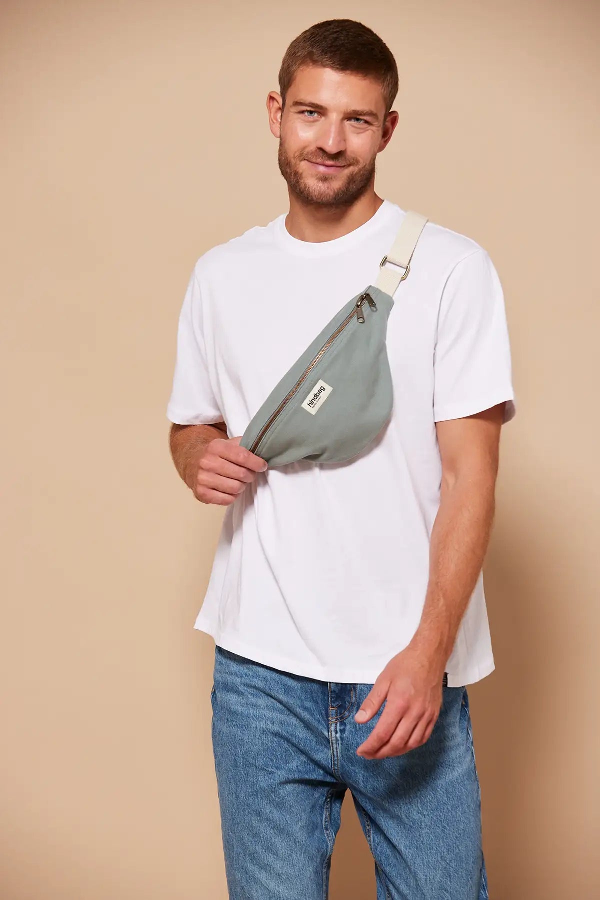 Crossbody ledvinka HINDBAG Olivia Sage | Lavly.cz