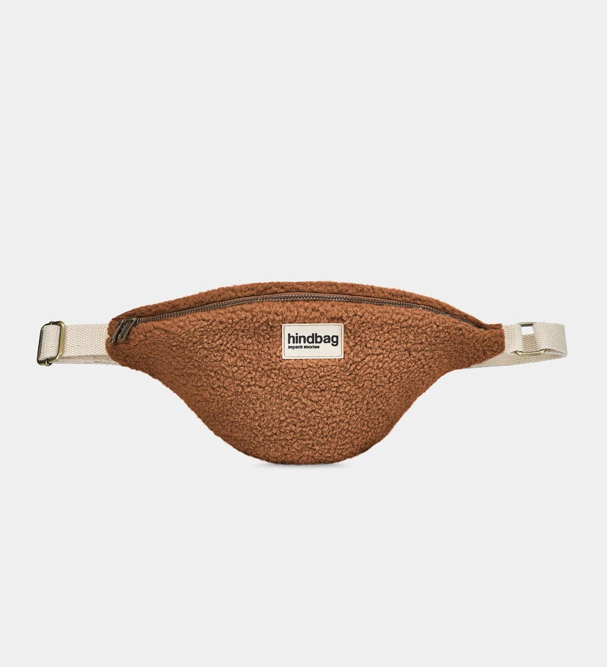 Crossbody ledvinka HINDBAG Olivia Teddy Brown | Lavly.cz