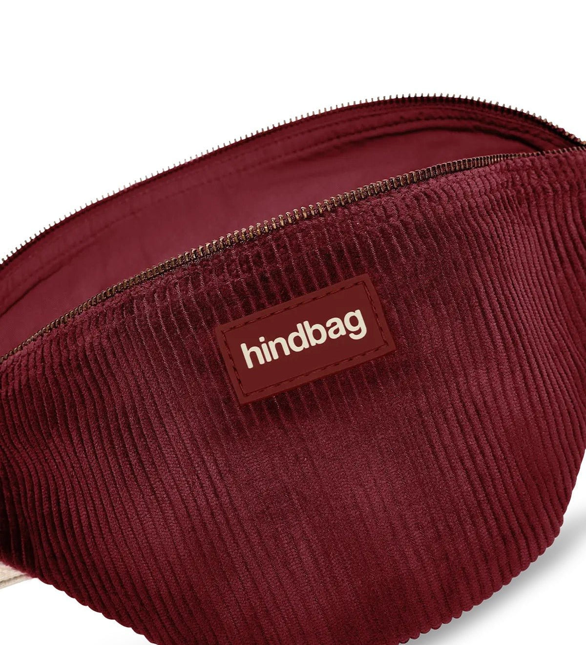 Crossbody ledvinka HINDBAG Olivia Velvet Burgundy | Lavly.cz