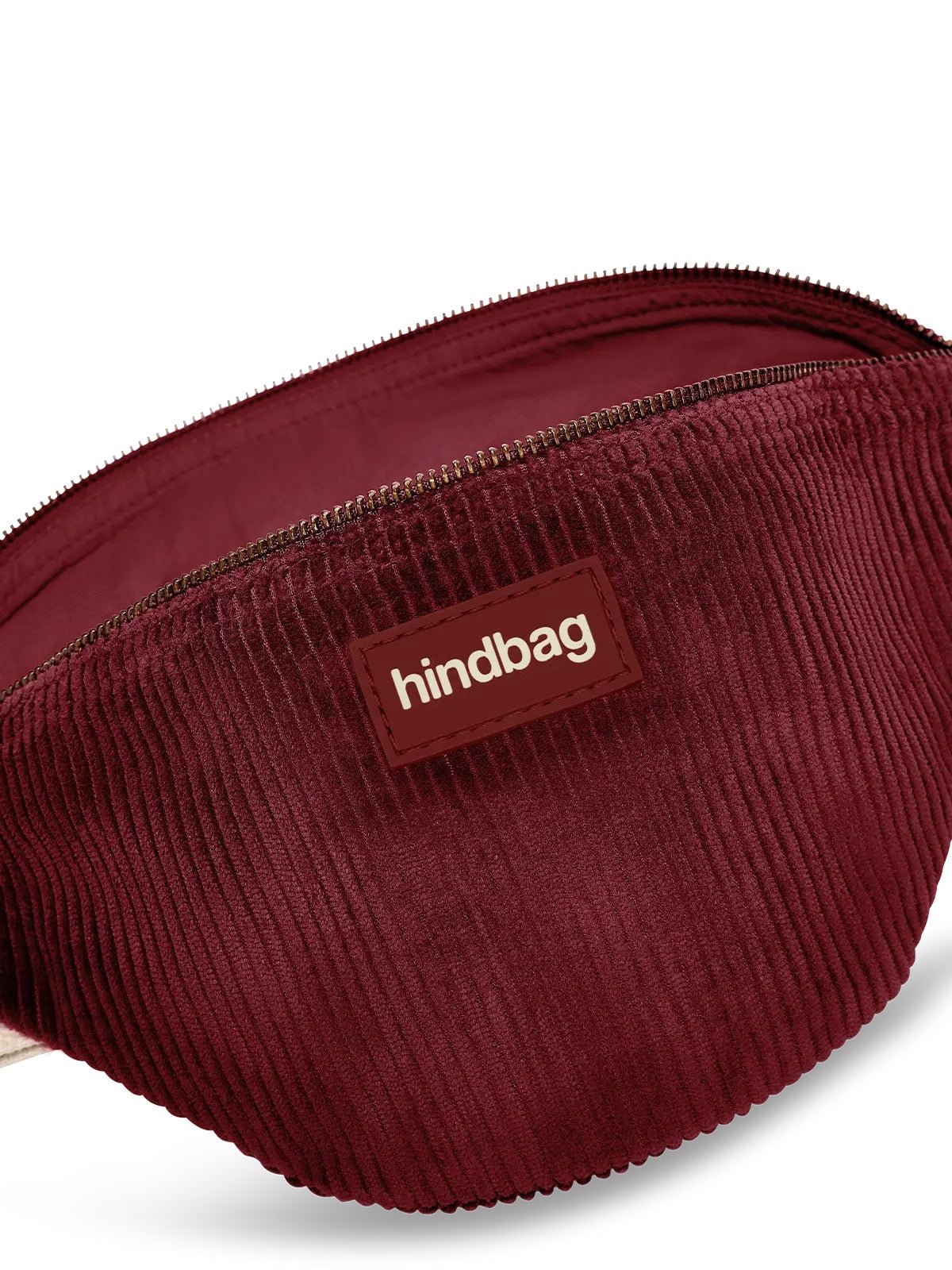 Crossbody ledvinka HINDBAG Olivia Velvet Burgundy | Lavly.cz