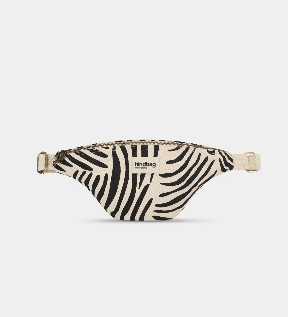 Crossbody ledvinka HINDBAG Olivia Zebra ecru | Lavly.cz