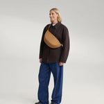 Crossbody ledvinka STUDIO NOOS Brown Technical Puffy | Lavly.cz