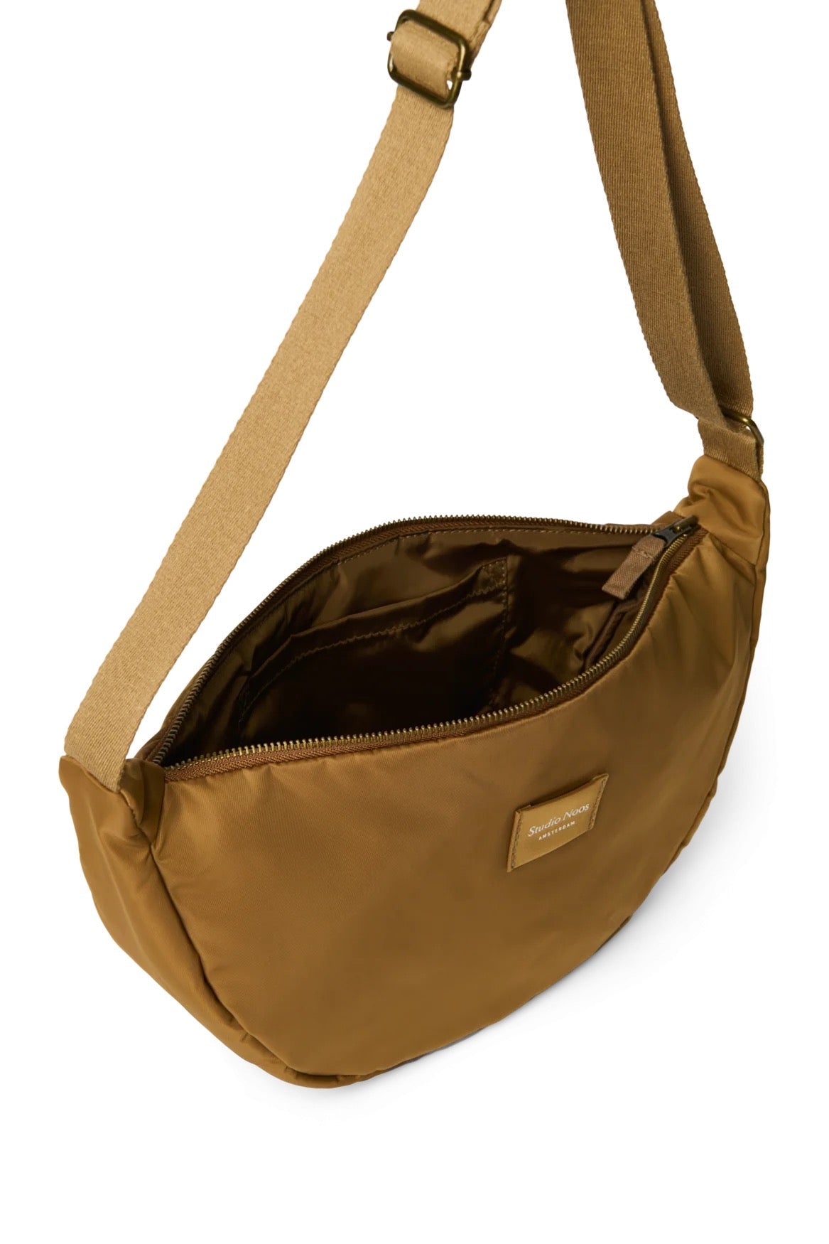 Crossbody ledvinka STUDIO NOOS Brown Technical Puffy | Lavly.cz