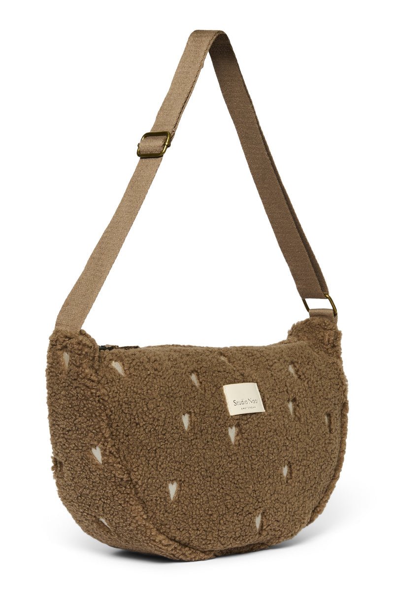 Crossbody ledvinka STUDIO NOOS Brown Teddy Hearts | Stylové doplňky pro děti a ženy | Lavly.cz