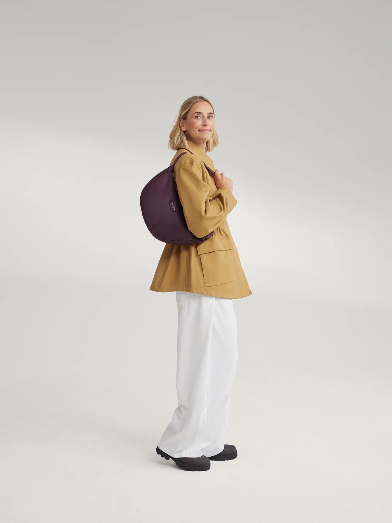 Crossbody ledvinka STUDIO NOOS Burgundy Technical Puffy | Lavly.cz