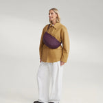 Crossbody ledvinka STUDIO NOOS Burgundy Technical Puffy | Lavly.cz