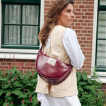 Crossbody ledvinka STUDIO NOOS Burgundy Vegan Leather | Lavly.cz