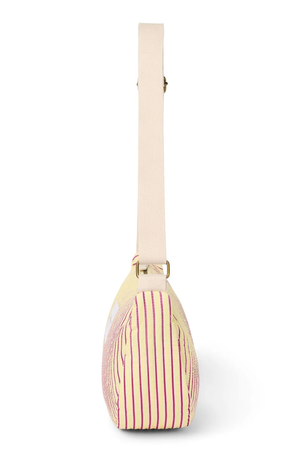 Crossbody ledvinka STUDIO NOOS Butter Yellow Poplin Striped | Lavly.cz