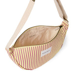 Crossbody ledvinka STUDIO NOOS Butter Yellow Poplin Striped | Lavly.cz